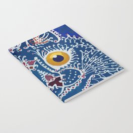 Louis Wain Blue Cat In Gothic Style Notebook