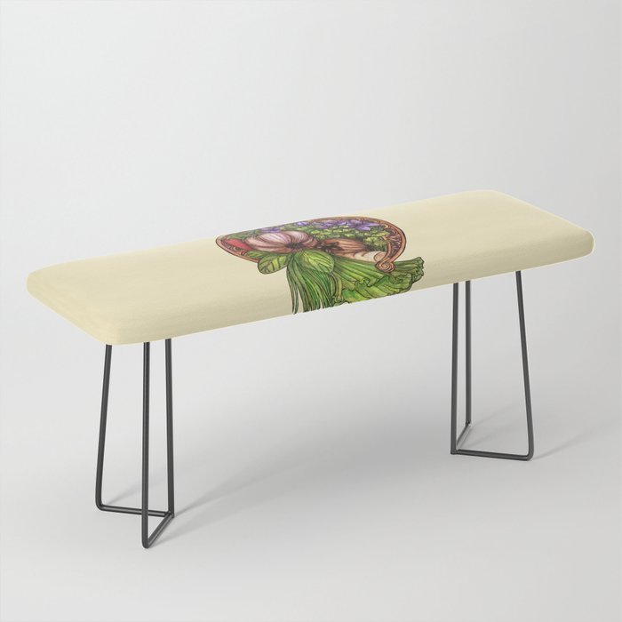 Art Nouveau Vegetables Bench By Marianrua Society6
