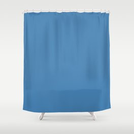 Steel Blue Colour Shower Curtain
