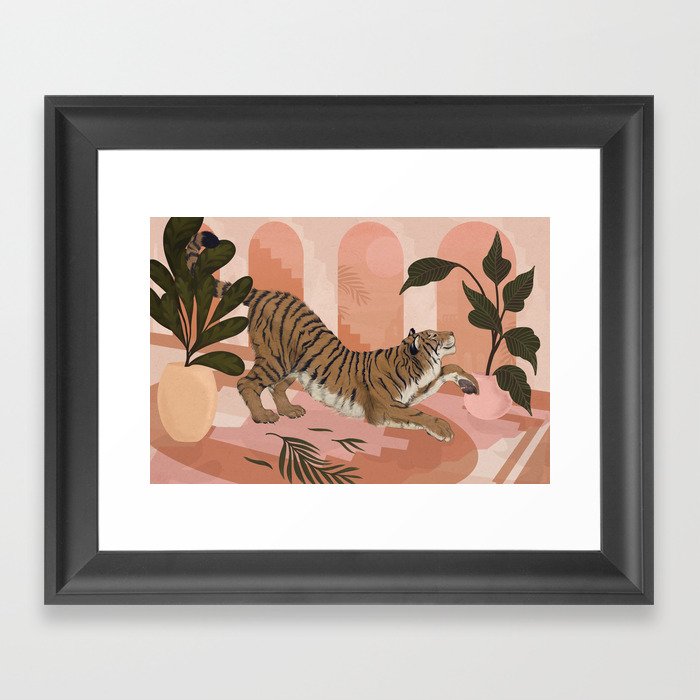 Easy Tiger Framed Art Print