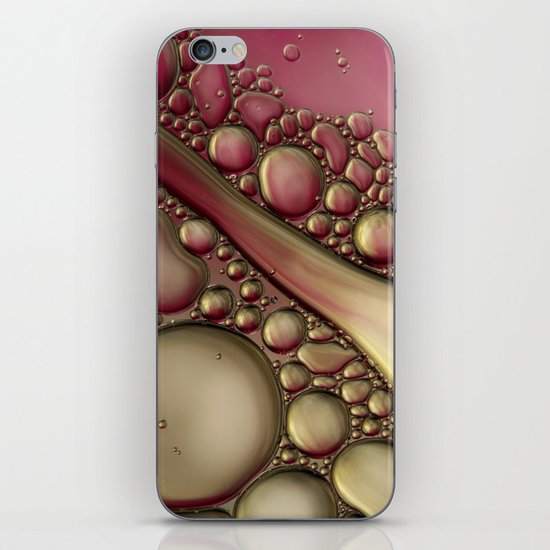 Rubies & Gold Bubble Abstract iPhone & iPod Skin