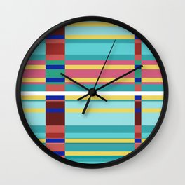 Striped V 2022 "Geometric Works" Wall Clock