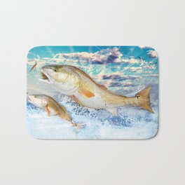 Red Fish Bath Mat | Redfish, Digitalmanipulation, Digital, Photo, Seafishing, Sports 