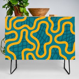 Abstract colorful retro print seamless pattern  Credenza