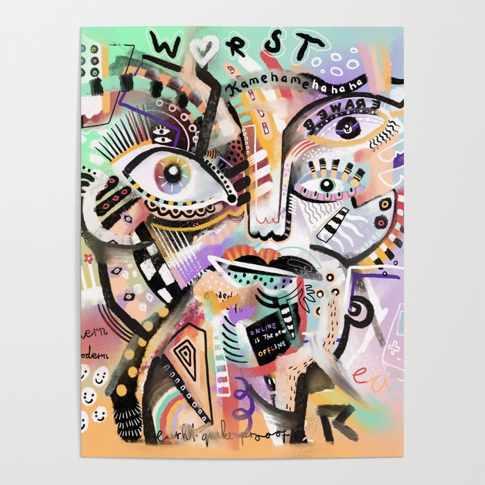 Worst Art Ever Poster by yyyaaannnnnniiiccckkk Society6