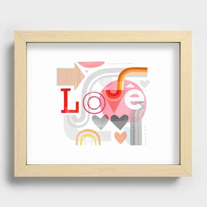 Love Recessed Framed Print