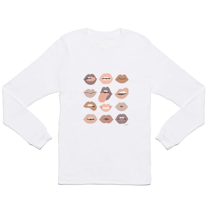 Lips of Love (Neutral Palette) Long Sleeve T Shirt