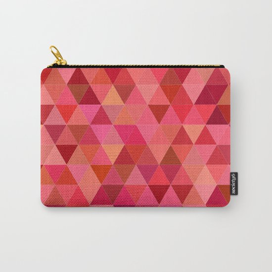 Red triangle tiles Carry-All Pouch