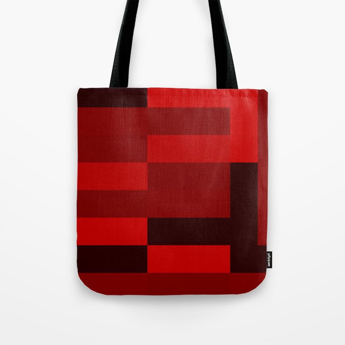 shades of red abstract Tote Bag