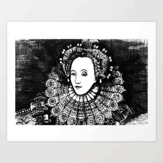 Queen Elizabeth I Portrait Art Print
