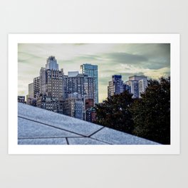 City view of the UES, NYC Art Print
