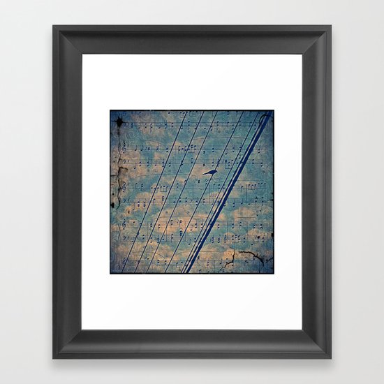 Song of the wires Framed Art Print