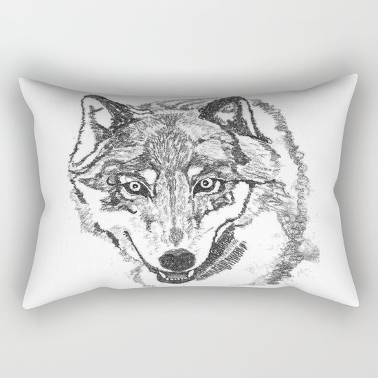 Wolf Rectangular Pillow