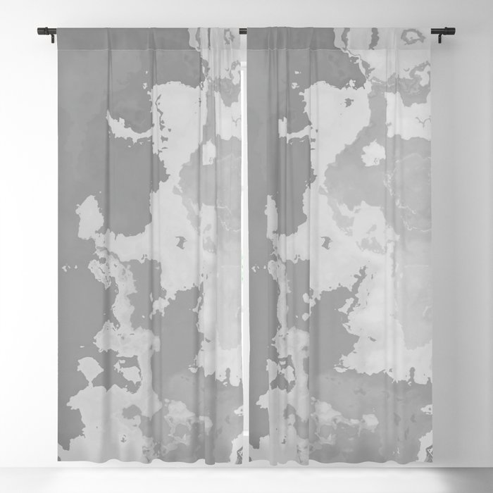Different shades of grey color cloudy and wavy marble layout on solid sheet of wallpaper. Concept of home decor and interior designing Blackout Curtain