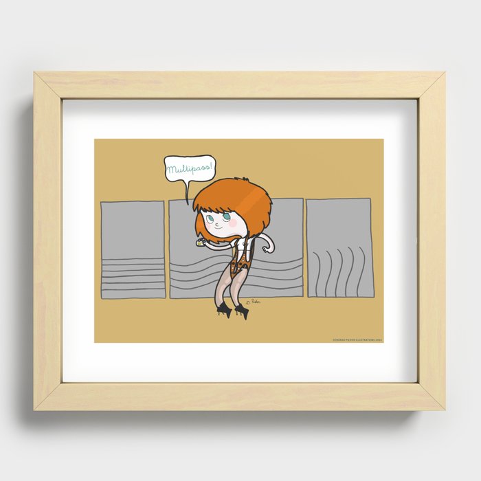 The most important girl in the universe Recessed Framed Print
