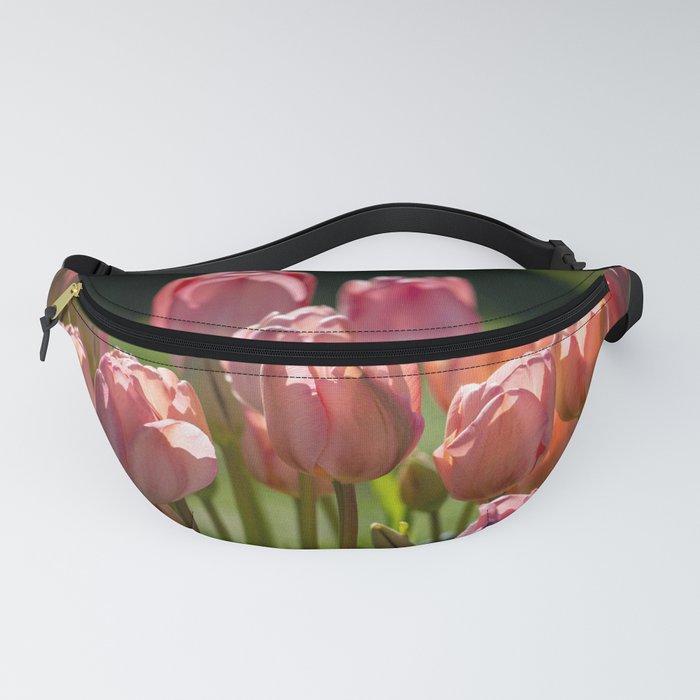 Happy Pink Tulips Fanny Pack