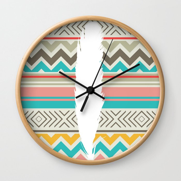 The Feather Wall Clock
