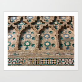 Mudéjar Tiles, La Seo de Zaragoza Art Print