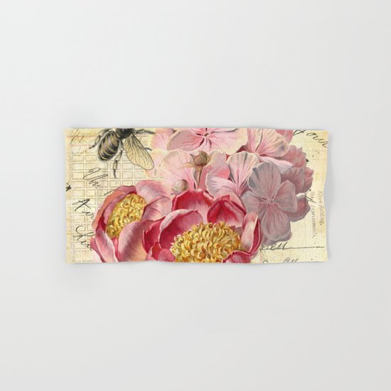 Vintage Flowers #20 Hand & Bath Towel