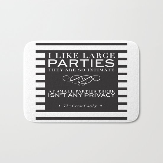 I like large parties - modern design Bath Mat