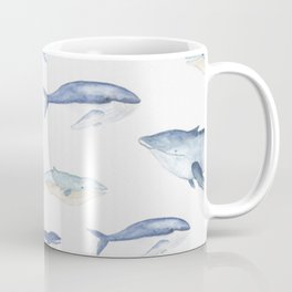 Watercolor whales Mug