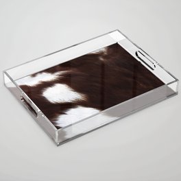 Southwestern Brown Cowhide (Created Digitally) Acrylic Tray