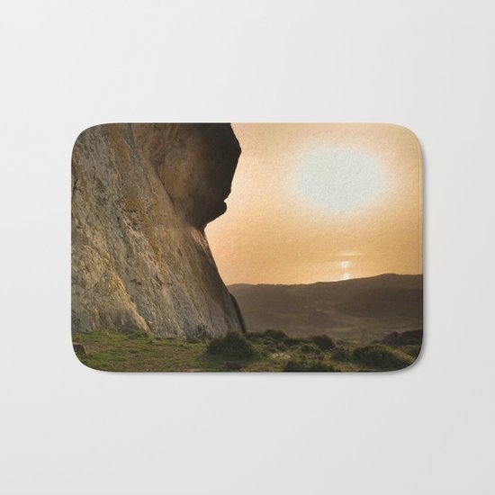 ISLAND STORIES XVIII Mountain Sunset view Bath Mat