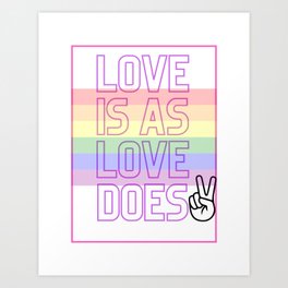 Pride Love  Art Print