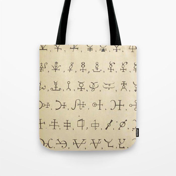 Alchemy Symbols Tote Bag