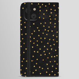 Modern Popular Gold Triangles Collection iPhone Wallet Case