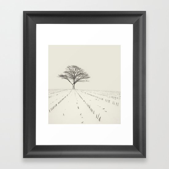 Winter Field Framed Art Print