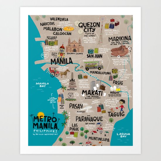 Metro Manila, Philippines Art Print