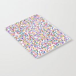 Rainbow Sprinkles Pattern Notebook