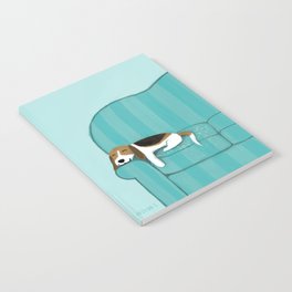 Happy Couch Beagle | Cute Sleeping Dog Notebook