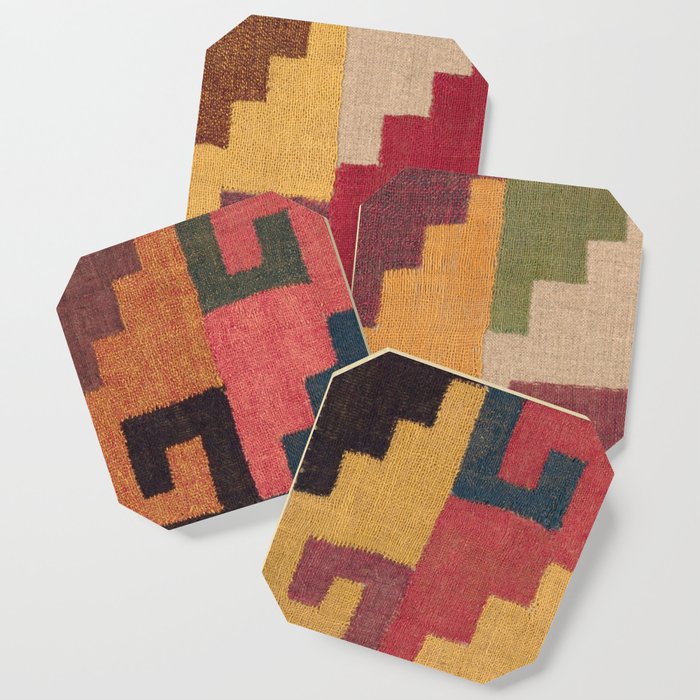 Ancient Peruvian Woven Design Coaster by eye4designs Society6