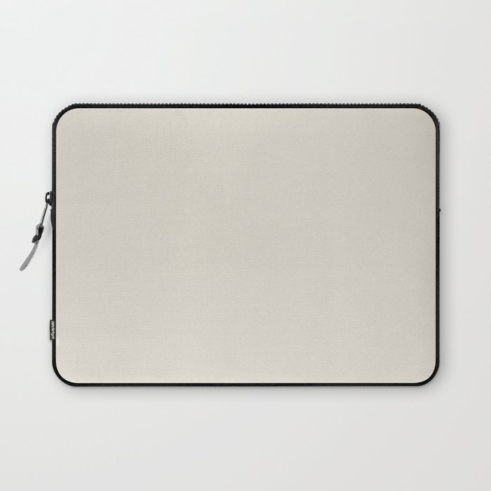 Off White Solid Color Pairs PPG Almond Milk PPG1075-2 - All One Single Shade Hue Colour Laptop Sleeve