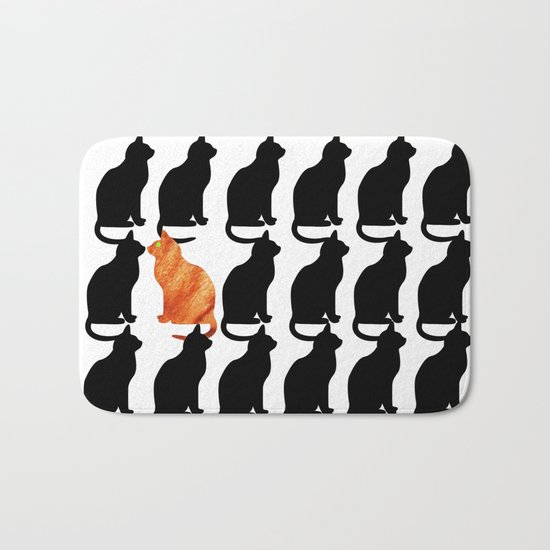 ODD CAT OUT Bath Mat