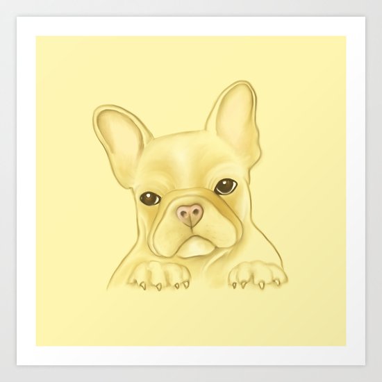I Heart Frenchies Art Print