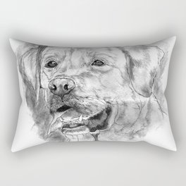 Labrador Retriever Painting Rectangular Pillow