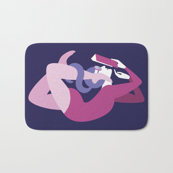 Reading and Yoga Bath Mat