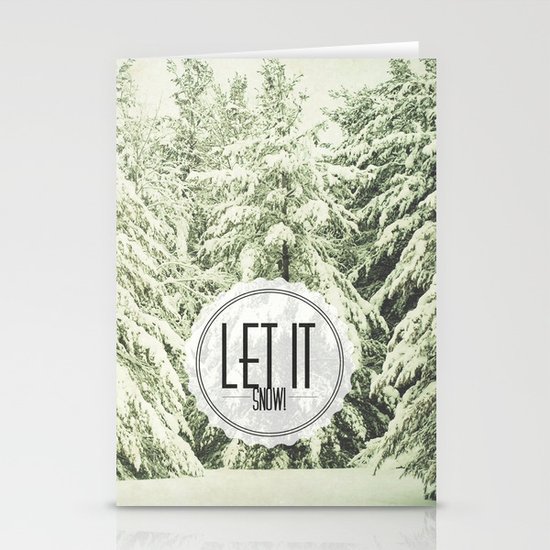Let It Snow Stationery Cards