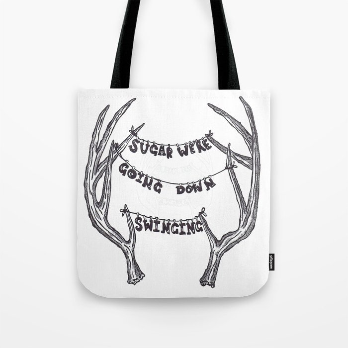 Sugar We Re Going Down Swinging F O B Lyrics Tote Bag By Maliceinwonderland