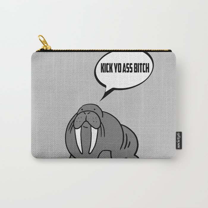 Angry Walrus Carry-All Pouch
