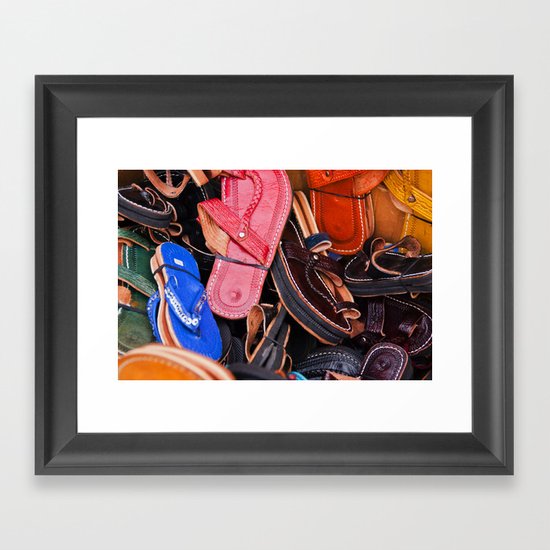 Flip-Flops Framed Art Print