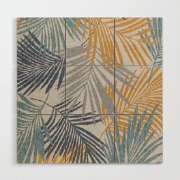 tropical colored pattern Wood Wall Art
