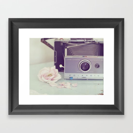 Polaroid, I Love You Framed Art Print