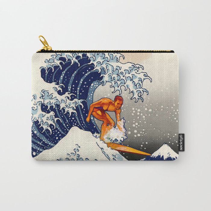 Great Wave Surfer Carry-All Pouch