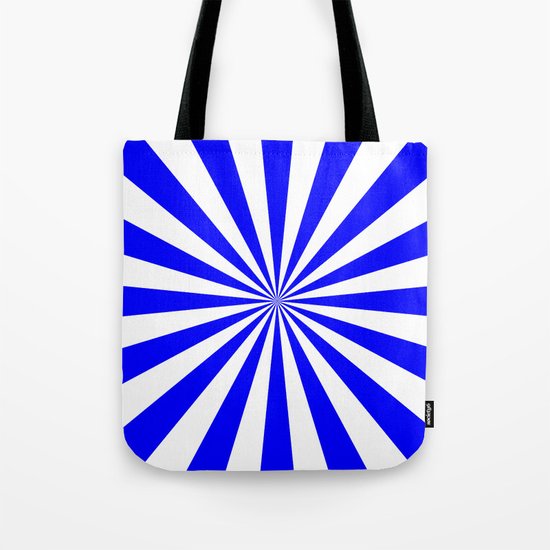 Starburst (Blue/White) Tote Bag