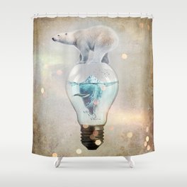 Polar Bear Ice Cap Shower Curtain