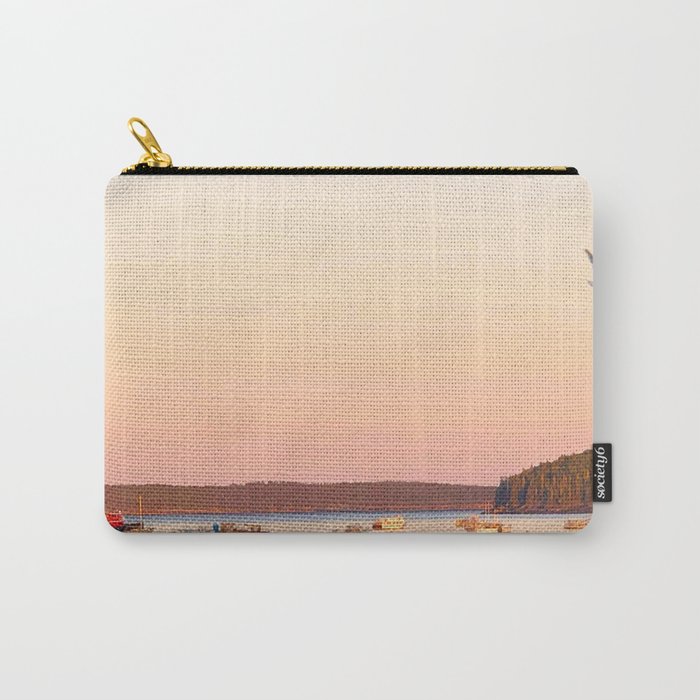 Pink Sunset Over the Harbor Carry-All Pouch